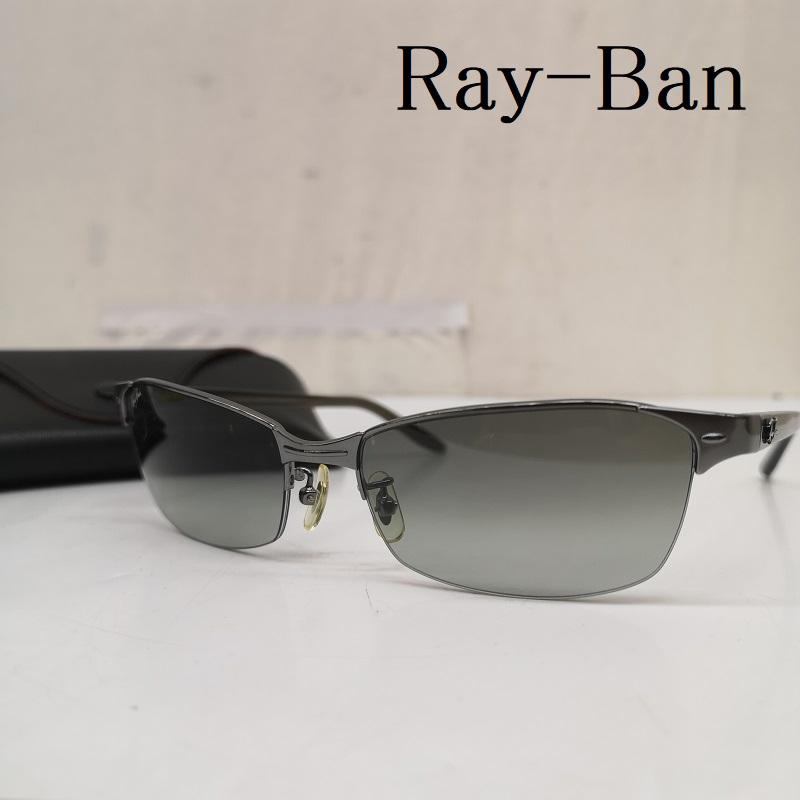 レイバン Ray-Ban めがね・サングラス サングラス RB3318 004/8E 57□17 145 ハーフリム サングラス - メンズ USED 古着 中古 50163744