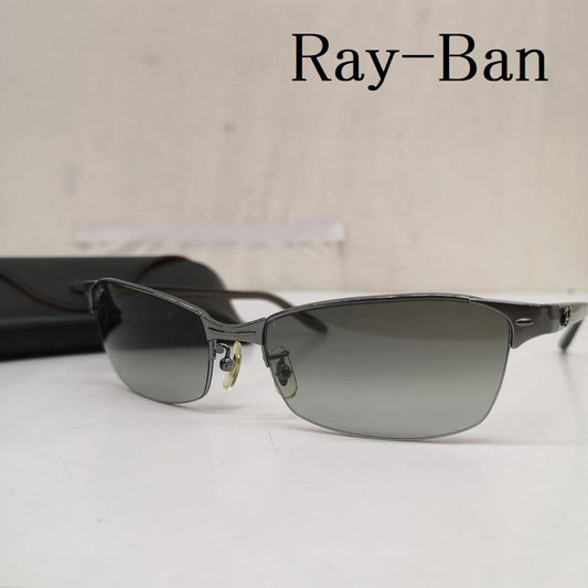 レイバン Ray-Ban めがね・サングラス サングラス RB3318 004/8E 57□17 145 ハーフリム サングラス - メンズ USED 古着 中古 50163744