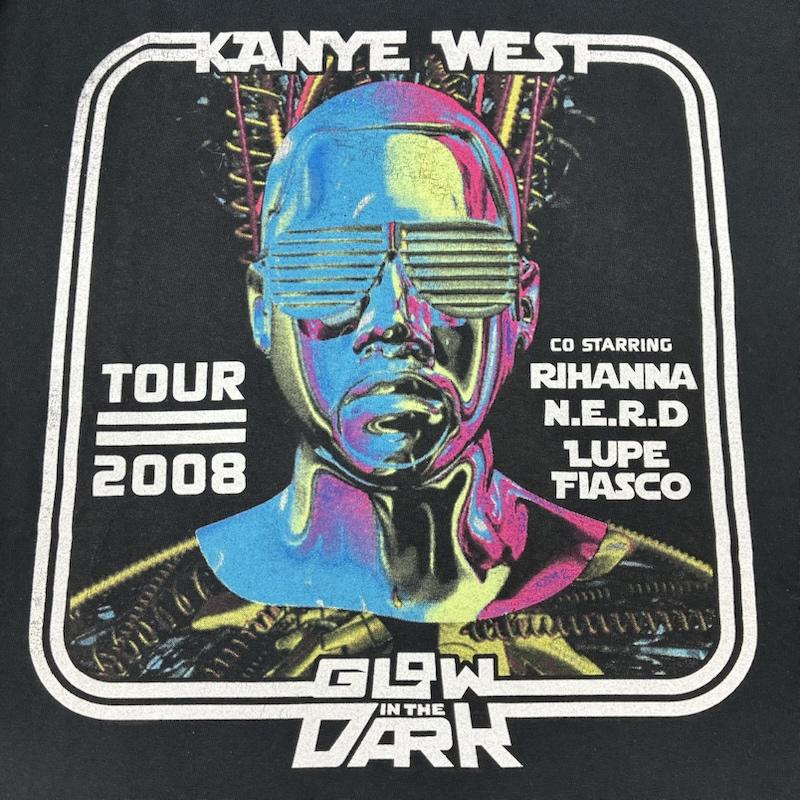 古着 USED Tシャツ 半袖 Kanye West GLOW IN THE DARK TOUR カニエ・ウェスト 00s 2008 ツアー Tシャツ M メンズ USED 古着 中古 50163745