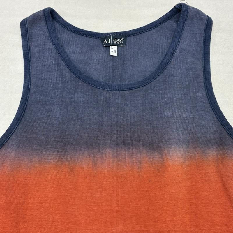 アルマーニ ジーンズ ARMANI JEANS タンクトップ タンクトップ グラデーション スパンコール AJロゴ ノースリーブ タンクトップ アーカイブ Y2K 42 レディース USED 古着 中古 50163748