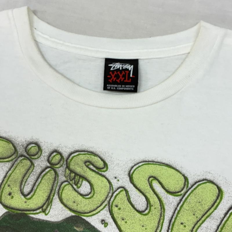 ステューシー STUSSY Tシャツ 半袖 00s オールド 恐竜 ダイナソー グラフィック プリント Tシャツ 希少サイズ XXL メンズ USED 古着 中古 50163749