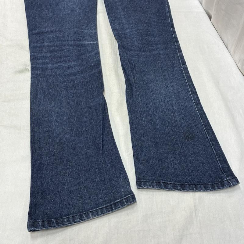 ヴィヴィアンウエストウッド Vivienne Westwood パンツ デニム、ジーンズ ANGLOMANIA オリゾンティ期 エンボスロゴ ストレッチ フレア ブーツカット デニムパンツ Y2K アーカイブ 26インチ レディース USED 古着 中古 50163753