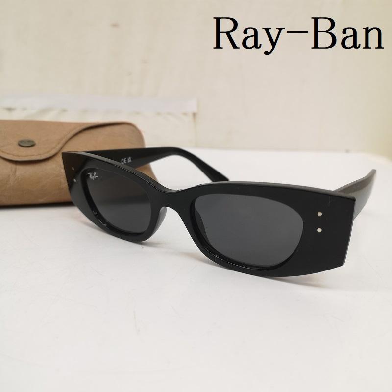 レイバン Ray-Ban めがね・サングラス サングラス KAT BIO-BASED RB4427 6677/87 49□20 145 サングラス - 黒 / ブラック / black メンズ USED 古着 中古 50163754