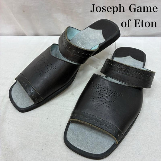 古着 USED サンダル サンダル Joseph Game of Eton ジョセフ・ゲイン・オブ・イートン レザー パンチング フラット サンダル L メンズ USED 古着 中古 50163756