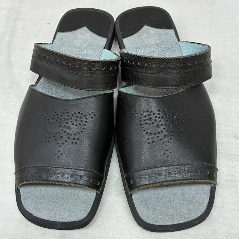 古着 USED サンダル サンダル Joseph Game of Eton ジョセフ・ゲイン・オブ・イートン レザー パンチング フラット サンダル L メンズ USED 古着 中古 50163756