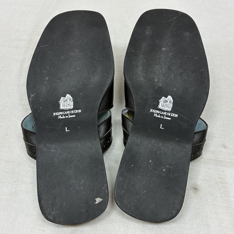 古着 USED サンダル サンダル Joseph Game of Eton ジョセフ・ゲイン・オブ・イートン レザー パンチング フラット サンダル L メンズ USED 古着 中古 50163756