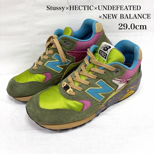 ニューバランス New Balance スニーカー スニーカー Stussy HECTIC UNDEFEATED コラボ MT580PT スウェード ロゴ ローカット スニーカー 29.0cm ロゴ、文字 マルチカラー / マルチカラー / multicolor メンズ USED 古着 中古 50163757