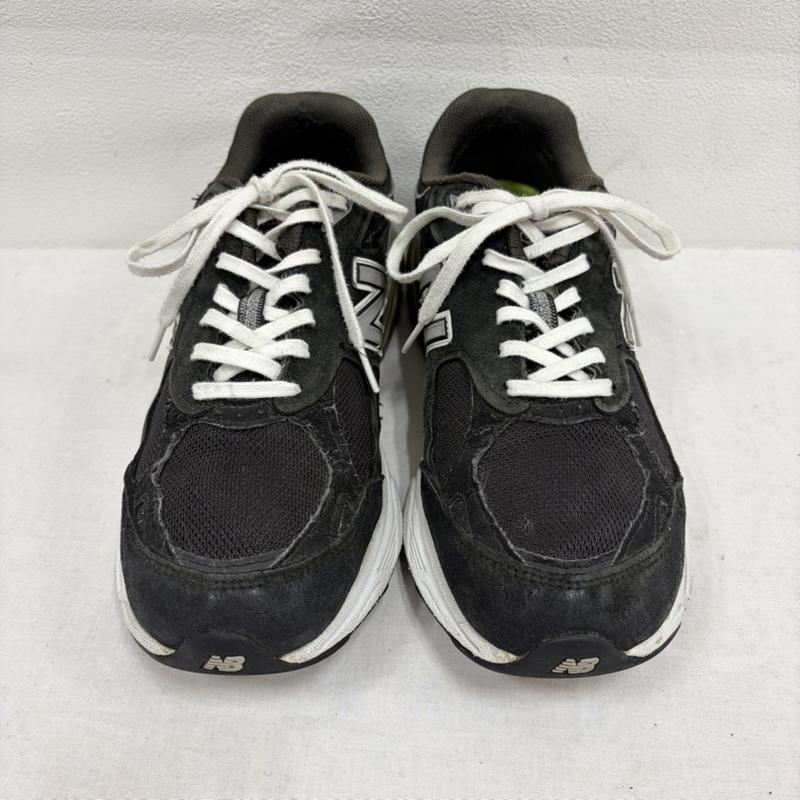 ニューバランス New Balance スニーカー スニーカー USA製 M990BK3 スウェード メッシュ ロゴ ローカット スニーカー 27.0cm ロゴ、文字 黒 / ブラック / black X 灰 / グレー / gray X 白 / ホワイト / white メンズ USED 古着 中古 50163759