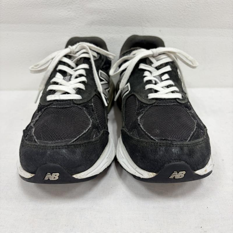 ニューバランス New Balance スニーカー スニーカー USA製 M990BK3 スウェード メッシュ ロゴ ローカット スニーカー 27.0cm ロゴ、文字 黒 / ブラック / black X 灰 / グレー / gray X 白 / ホワイト / white メンズ USED 古着 中古 50163759