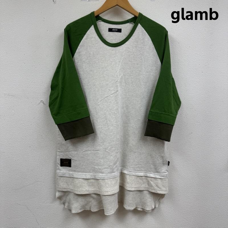 グラム glamb カットソー 七分袖 日本製 スパンテレコ ワッフルトライ レイヤード カットソー S ベージュ / ベージュ / beige メンズ USED 古着 中古 50163761