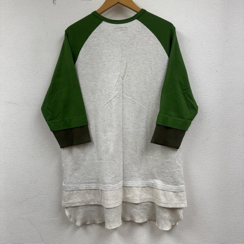 グラム glamb カットソー 七分袖 日本製 スパンテレコ ワッフルトライ レイヤード カットソー S ベージュ / ベージュ / beige メンズ USED 古着 中古 50163761