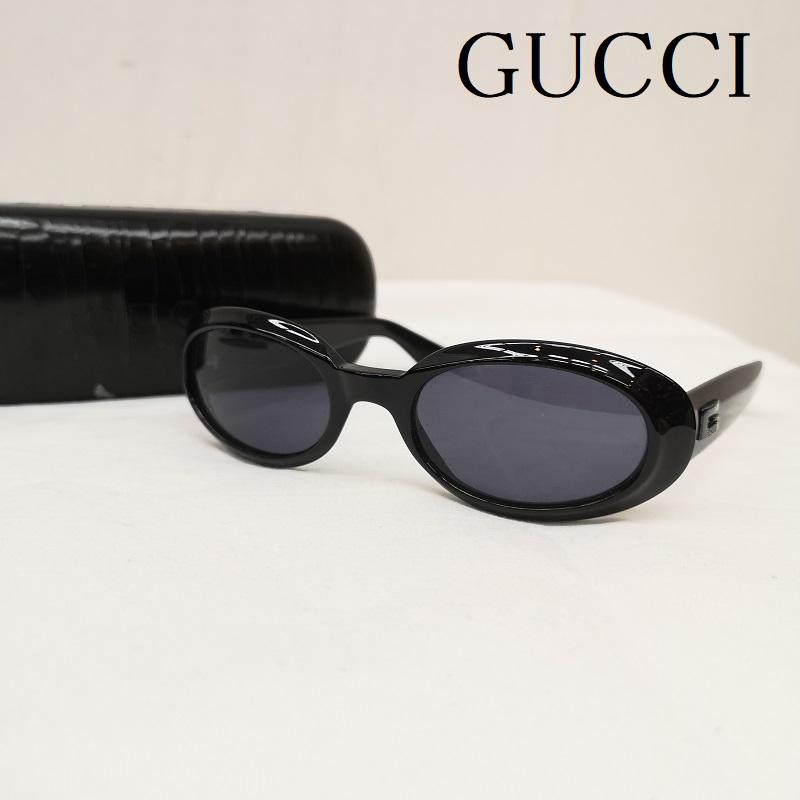 グッチ GUCCI めがね・サングラス サングラス Gメタル フルリム オーバル サングラス GG2419/N/S 807 51□20 - 黒 / ブラック / black メンズ USED 古着 中古 50163764