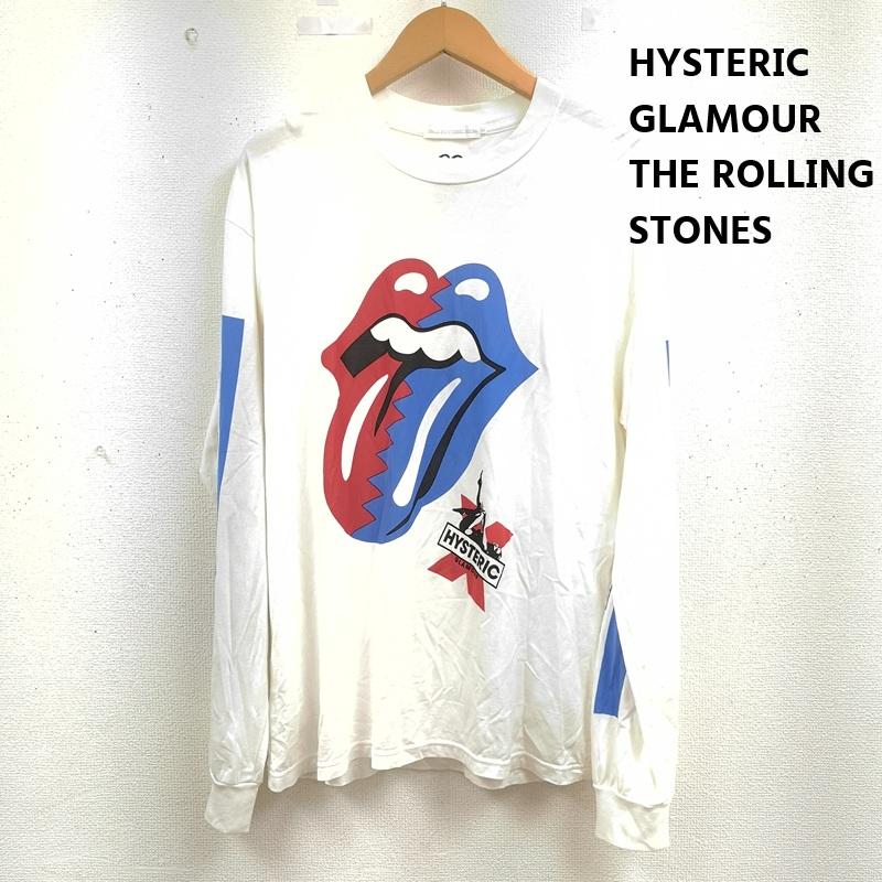 ヒステリックグラマー HYSTERIC GLAMOUR Tシャツ 長袖 21AW 06213CL03 THE ROLLING STONES STEEL WHEELS 1989 ローリング ストーンズ Tシャツ M 白 / ホワイト / white メンズ USED 古着 中古 50163766
