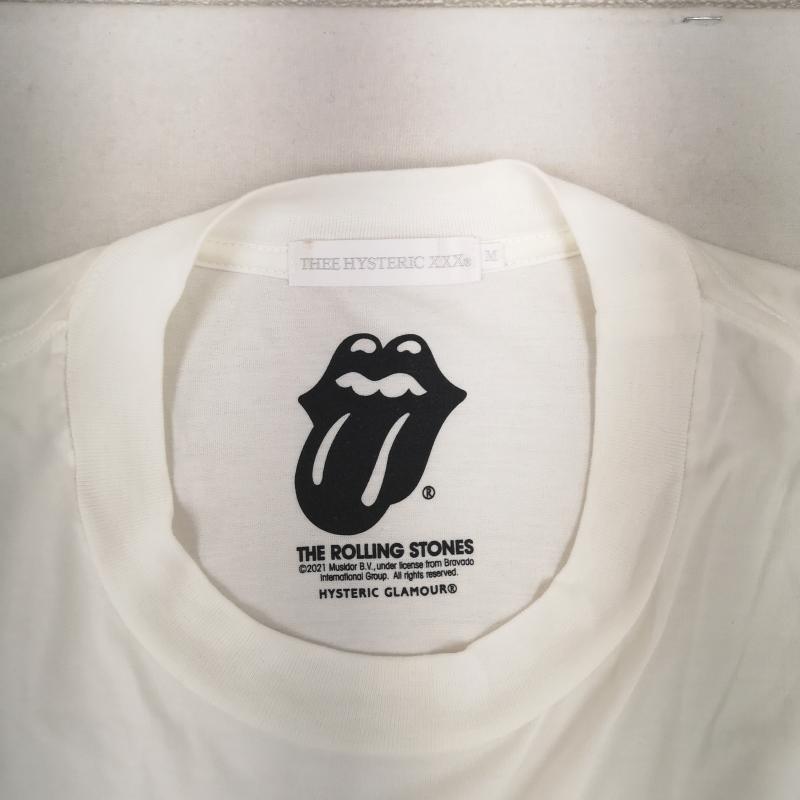 ヒステリックグラマー HYSTERIC GLAMOUR Tシャツ 長袖 21AW 06213CL03 THE ROLLING STONES STEEL WHEELS 1989 ローリング ストーンズ Tシャツ M 白 / ホワイト / white メンズ USED 古着 中古 50163766