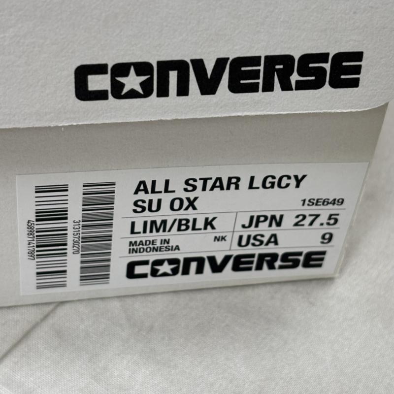 コンバース CONVERSE スニーカー スニーカー オールスターレガシー ライムグリーン スエード オールレザー ALL STAR LGCY SU OX　3131573 27.5cm メンズ USED 古着 中古 50163768