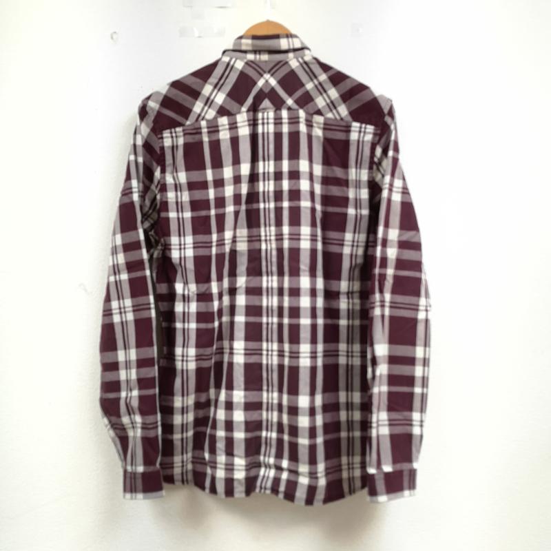 フレッドペリー FRED PERRY シャツ、ブラウス 長袖 ボタンダウン 長袖 チェック シャツ M えんじ / ワインレッド / dark red メンズ USED 古着 中古 50163772