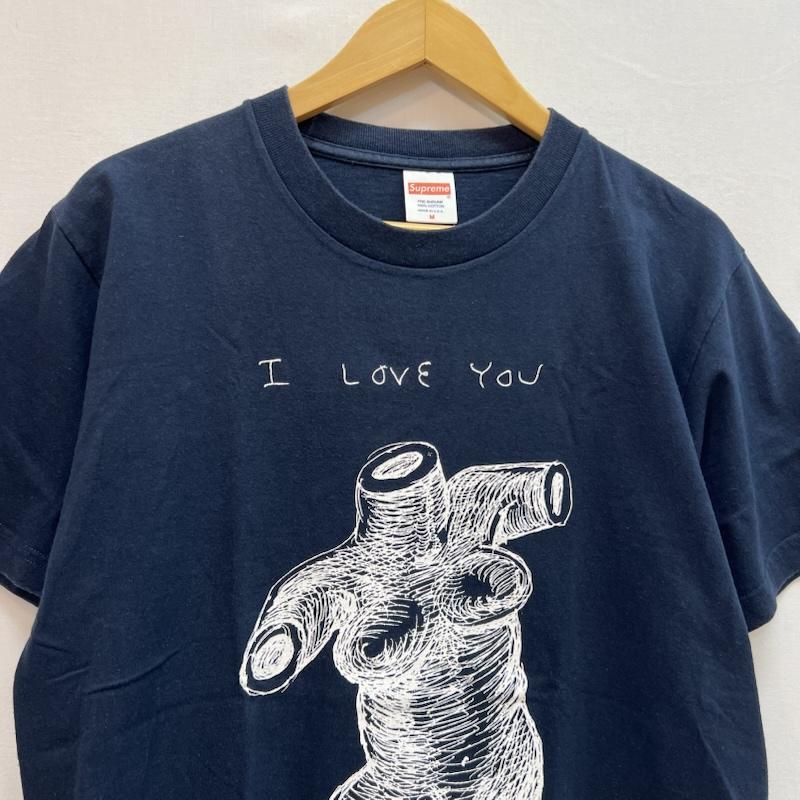 シュプリーム Supreme Tシャツ 半袖 Daniel Johnston 15ss Love Tee ダニエル・ジョンストン M 紺 / ネイビー / navy メンズ USED 古着 中古 50163773