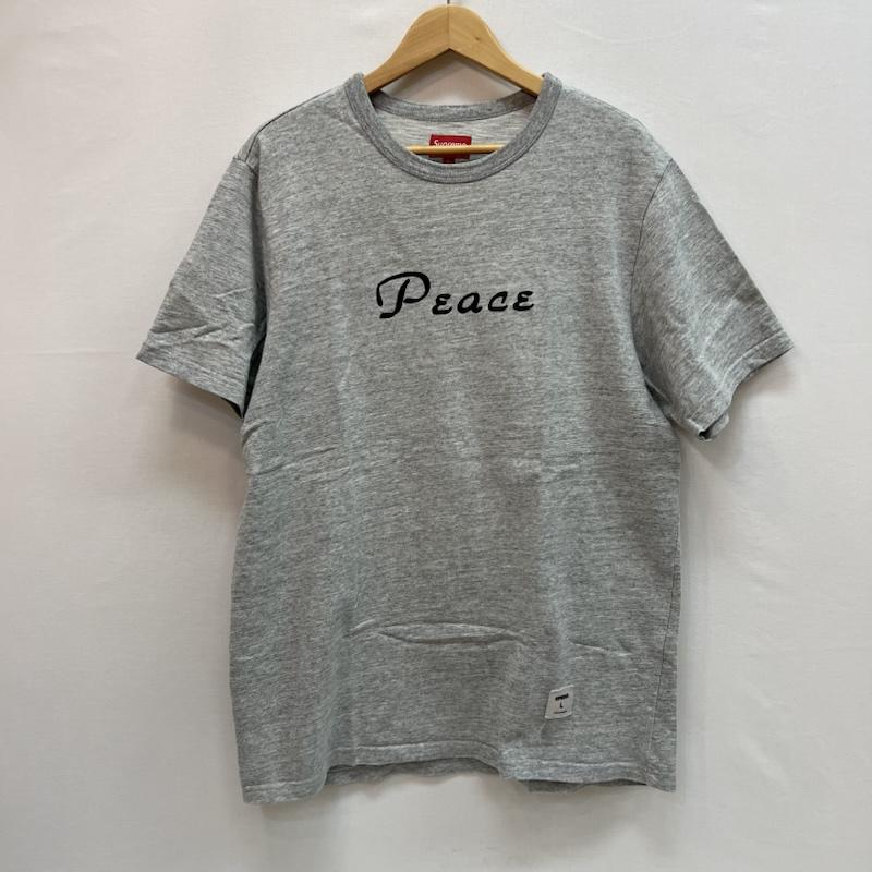 シュプリーム Supreme Tシャツ 半袖 18AW Peace S/S Top ピース ロゴ Tシャツ L 灰 / グレー / gray メンズ USED 古着 中古 50163776