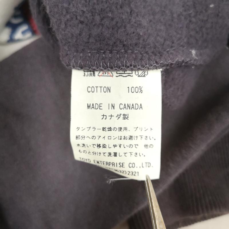 チェスウィック CHESWICK パーカー 長袖 カナダ製 雪柄 ノルディック柄 ハーフジップ パーカー スウェット M 紺 / ネイビー / navy メンズ USED 古着 中古 50163778