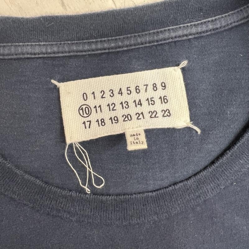 メゾン マルジェラ Maison Margiela Tシャツ 半袖 10 バックロゴ Tシャツ 46 紺 / ネイビー / navy メンズ USED 古着 中古 50163785