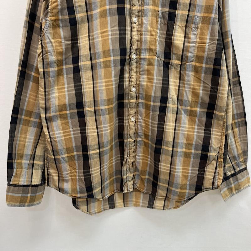 ヴィンテージ VINTAGE Tシャツ 長袖 60s Campus USA製 Whiskey Tone Plaid チェック ボタンダウンシャツ L メンズ USED 古着 中古 50163790