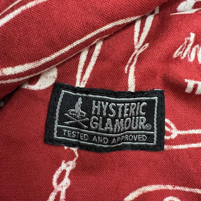 ヒステリックグラマー HYSTERIC GLAMOUR ボトムス ボトムス ガール WHISKY 総柄 テーパードパンツ 02201AP04 M 赤 / レッド / red メンズ USED 古着 中古 50163792