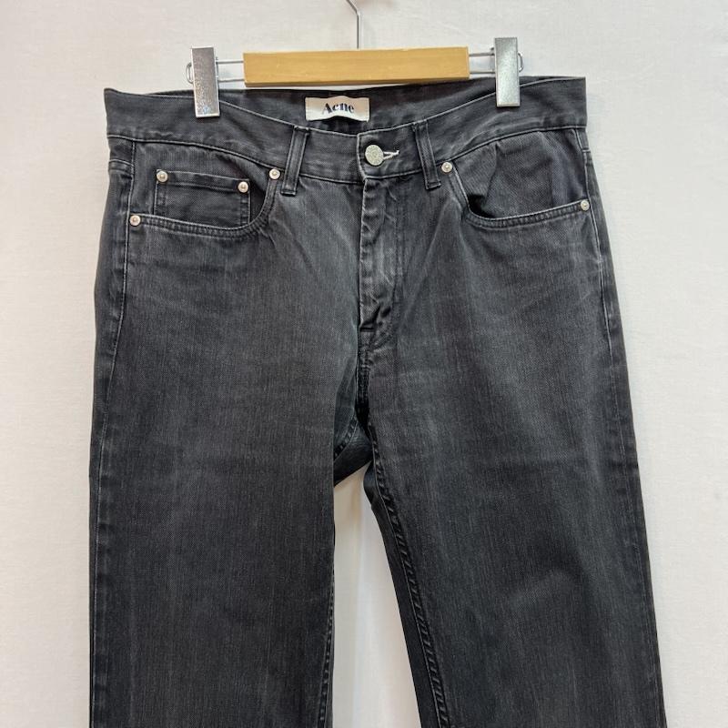 アクネジーンズ ACNEJEANS パンツ デニム、ジーンズ Mic Brice 初期 ストレート ブラックデニムパンツ 32インチ メンズ USED 古着 中古 50163794