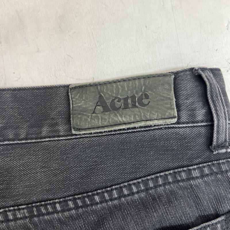 アクネジーンズ ACNEJEANS パンツ デニム、ジーンズ Mic Brice 初期 ストレート ブラックデニムパンツ 32インチ メンズ USED 古着 中古 50163794