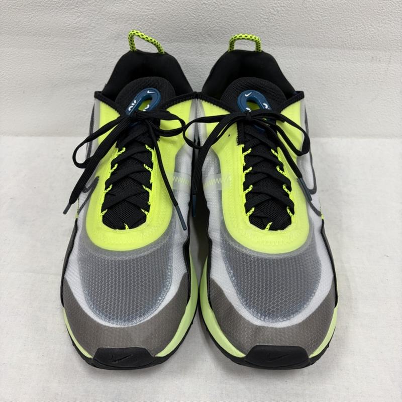 ナイキ NIKE スニーカー スニーカー AIRMAX エアマックス レースアップ ローカットスニーカー BV9977-101 ネオンイエロー 29.0cm ロゴ、文字 黄 / イエロー / yellow X 黒 / ブラック / black X 青 / ブルー / blue メンズ USED 古着 中古 50163798