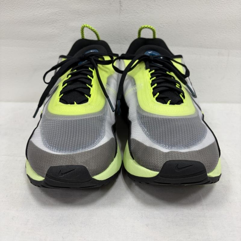 ナイキ NIKE スニーカー スニーカー AIRMAX エアマックス レースアップ ローカットスニーカー BV9977-101 ネオンイエロー 29.0cm ロゴ、文字 黄 / イエロー / yellow X 黒 / ブラック / black X 青 / ブルー / blue メンズ USED 古着 中古 50163798