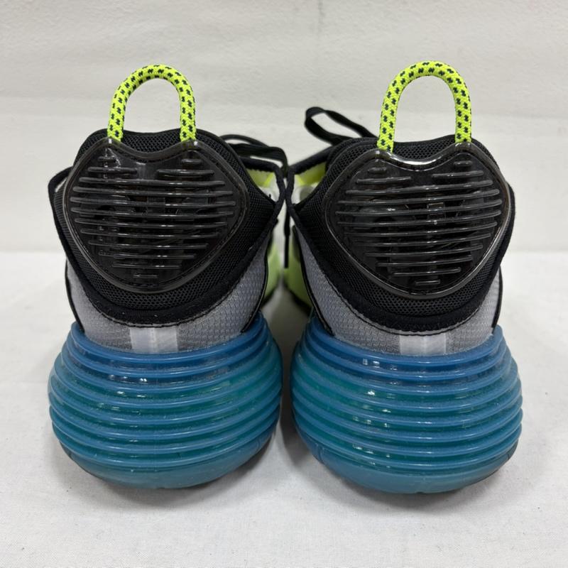 ナイキ NIKE スニーカー スニーカー AIRMAX エアマックス レースアップ ローカットスニーカー BV9977-101 ネオンイエロー 29.0cm ロゴ、文字 黄 / イエロー / yellow X 黒 / ブラック / black X 青 / ブルー / blue メンズ USED 古着 中古 50163798