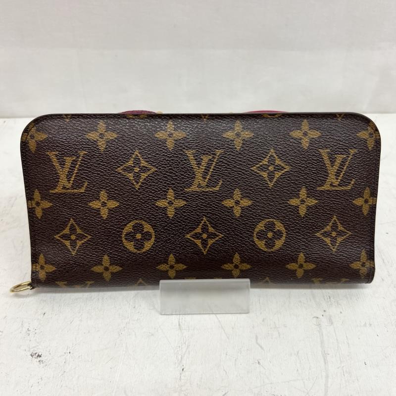 ルイヴィトン LOUIS VUITTON 財布 長財布 モノグラム ポルトフォイユ・アンソリット M60250 CA1009 - 茶 / ブラウン / brown X 桃 / ピンク / pink レディース USED 古着 中古 50163802