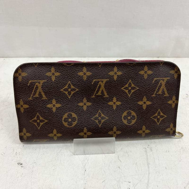 ルイヴィトン LOUIS VUITTON 財布 長財布 モノグラム ポルトフォイユ・アンソリット M60250 CA1009 - 茶 / ブラウン / brown X 桃 / ピンク / pink レディース USED 古着 中古 50163802