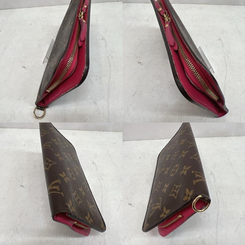 ルイヴィトン LOUIS VUITTON 財布 長財布 モノグラム ポルトフォイユ・アンソリット M60250 CA1009 - 茶 / ブラウン / brown X 桃 / ピンク / pink レディース USED 古着 中古 50163802