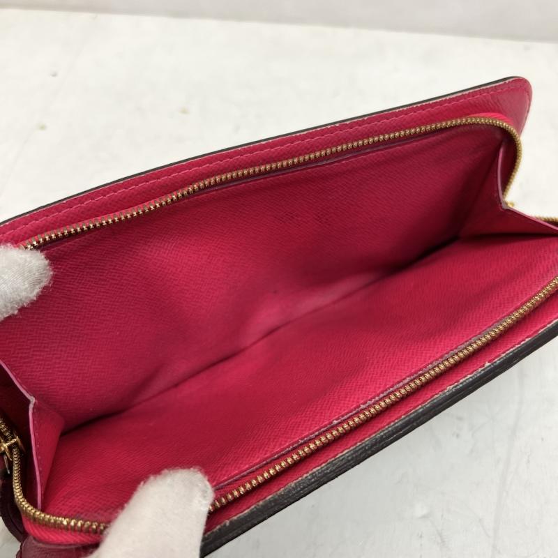 ルイヴィトン LOUIS VUITTON 財布 長財布 モノグラム ポルトフォイユ・アンソリット M60250 CA1009 - 茶 / ブラウン / brown X 桃 / ピンク / pink レディース USED 古着 中古 50163802