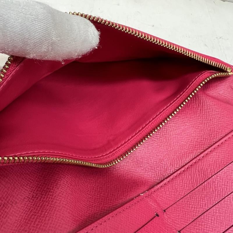 ルイヴィトン LOUIS VUITTON 財布 長財布 モノグラム ポルトフォイユ・アンソリット M60250 CA1009 - 茶 / ブラウン / brown X 桃 / ピンク / pink レディース USED 古着 中古 50163802