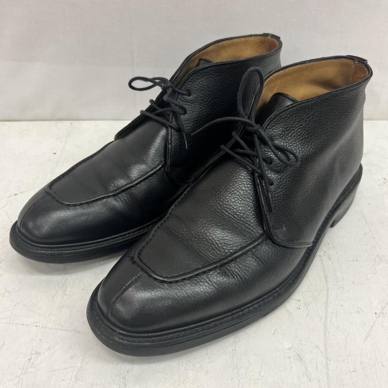 チーニ－ JOSEPH CHEANEY&SONS ブーツ 一般 シボ革 チャッカブーツ レザー ドレスシューズ UK：10 黒 / ブラック / black メンズ USED 古着 中古 50163806