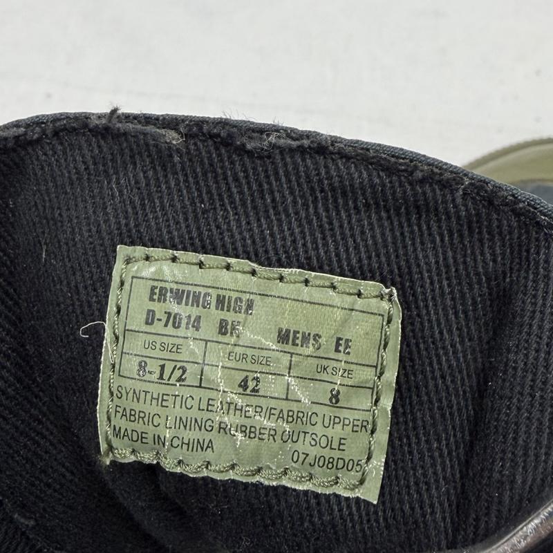 ダナー Danner スニーカー スニーカー D-7014 ERWING HIGH ハイカット スニーカー ラバーソール ハンティング シューズ 8.5 26.5cm US：8.5 ワンポイント X ロゴ、文字 オリーブグリーン / オリーブグリーン / X 紺 / ネイビー / navy メンズ USED 古着 中古 50163808