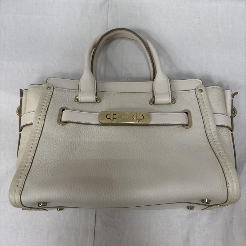 コーチ COACH ハンドバッグ ハンドバッグ コーチ 2way ハンドバッグ ショルダーバッグ アイボリー 34816 スワッガー27 キャリオール - レディース USED 古着 中古 50163810