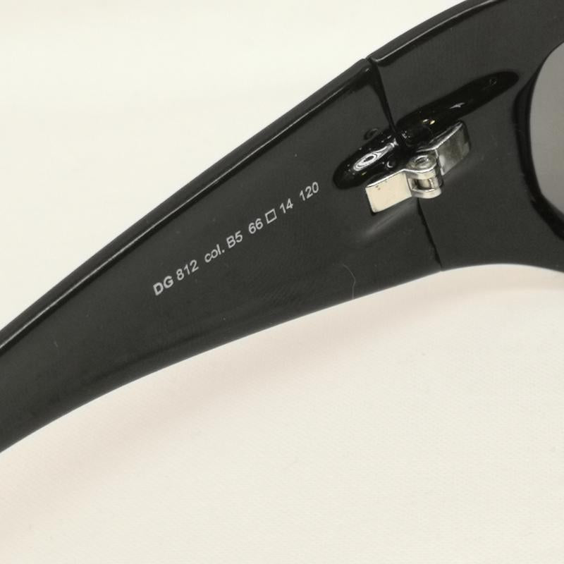 ドルチェアンドガッバーナ DOLCE&GABBANA めがね・サングラス サングラス サイド ロゴ サングラス DG812 B5 66□44 120 - 黒 / ブラック / black メンズ USED 古着 中古 50163814