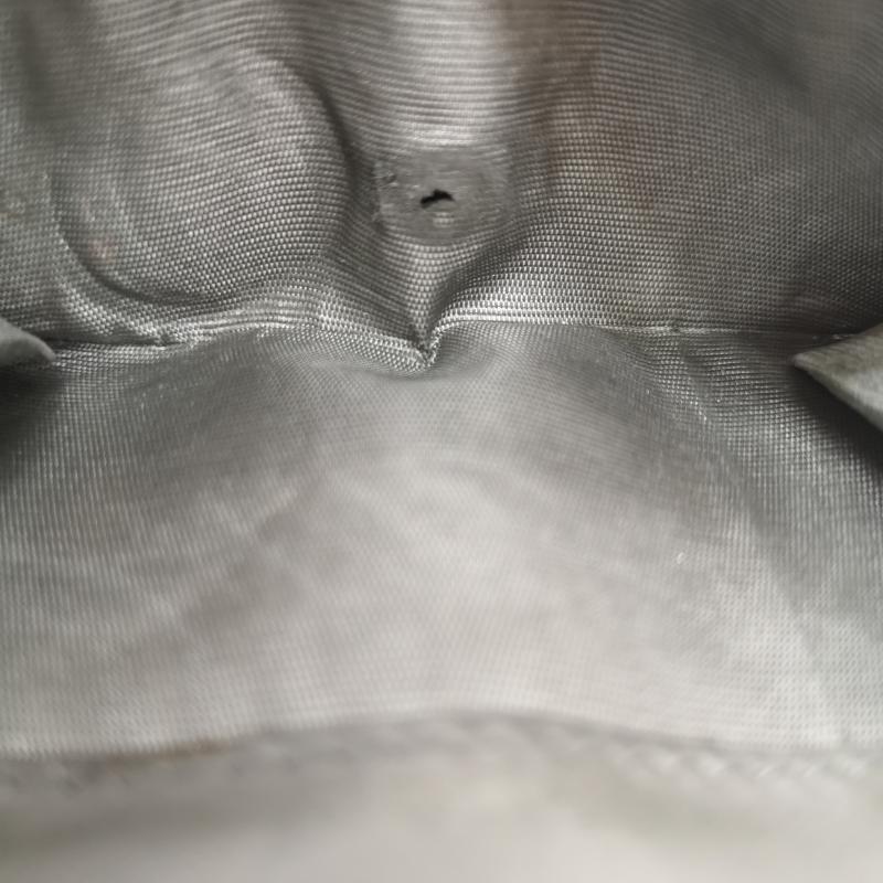 プラダ PRADA 財布 コンパクト財布 三折財布 ヴィッテロダイノ レザー ミニ財布 - 灰 / グレー / gray レディース USED 古着 中古 50163815