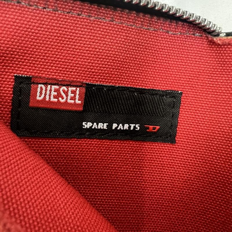 ディーゼル DIESEL 財布 長財布 ウエスタン スタッズ レザーウォレット y2k 00s - 黒 / ブラック / black X 灰 / グレー / gray メンズ USED 古着 中古 50163821