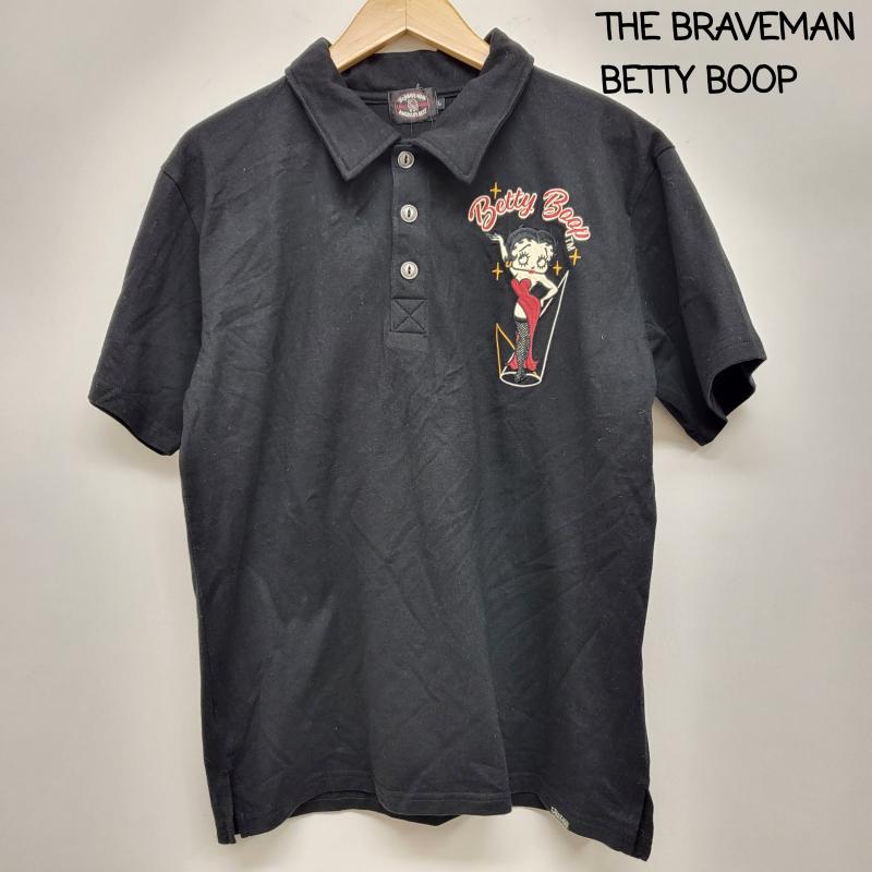 ＵＳＥＤ古着 USED/古着 Tシャツ 半袖 THE BRAVEMAN×BETTYBOOP コラボ 半袖ポロシャツ bbb-2321 L 黒 / ブラック / black メンズ USED 古着 中古 50163822