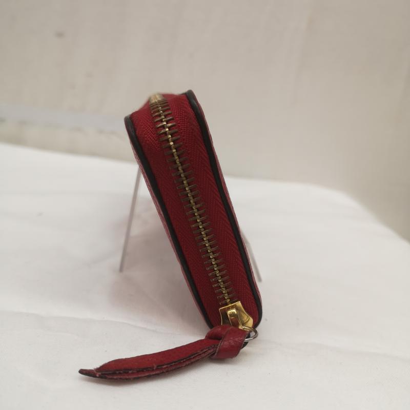 ルイヴィトン LOUIS VUITTON 財布 長財布 ポルトフォイユ クレマンス M63698 長財布 モノグラム アンプラント - 赤 / レッド / red レディース USED 古着 中古 50163823