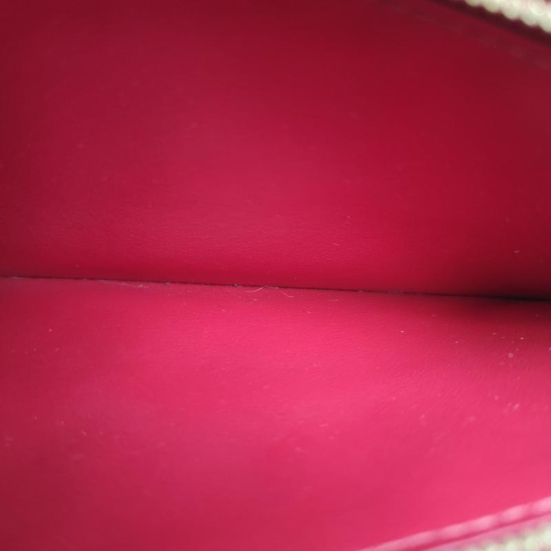 ルイヴィトン LOUIS VUITTON 財布 長財布 ポルトフォイユ クレマンス M63698 長財布 モノグラム アンプラント - 赤 / レッド / red レディース USED 古着 中古 50163823