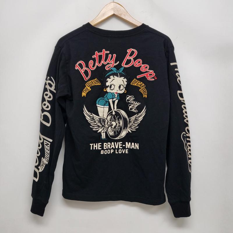ＵＳＥＤ古着 USED/古着 カットソー 長袖 THE BRAVE MAN　BETTYBOOP コラボ ブラック 長T ベティちゃん S 黒 / ブラック / black メンズ USED 古着 中古 50163824