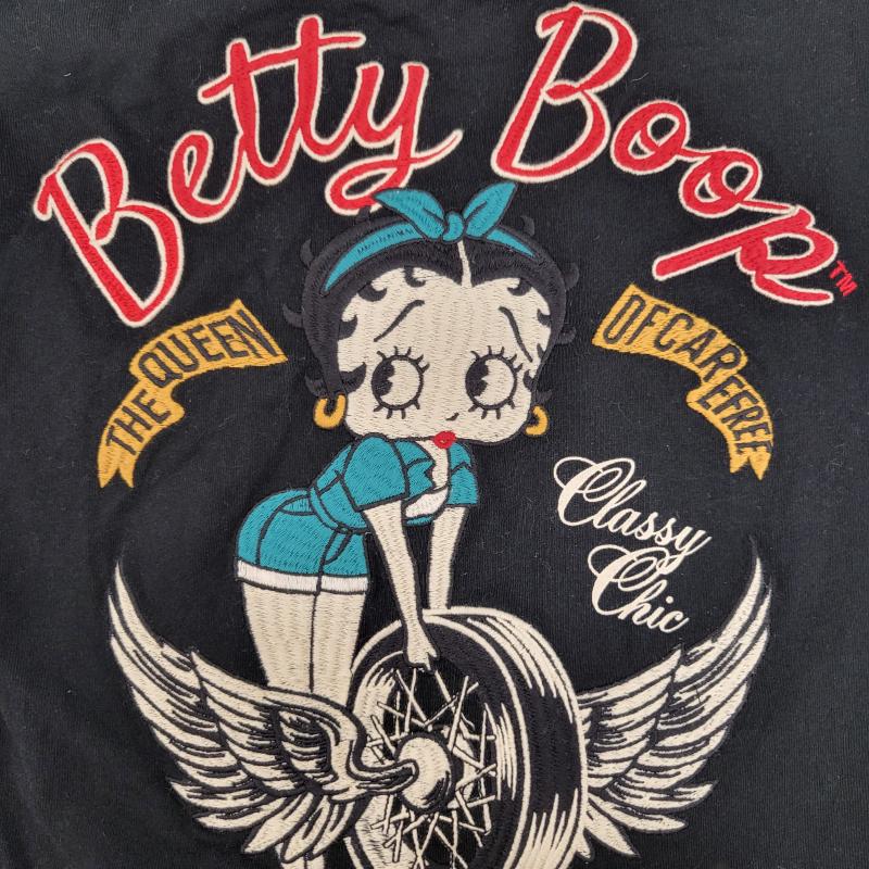ＵＳＥＤ古着 USED/古着 カットソー 長袖 THE BRAVE MAN　BETTYBOOP コラボ ブラック 長T ベティちゃん S 黒 / ブラック / black メンズ USED 古着 中古 50163824