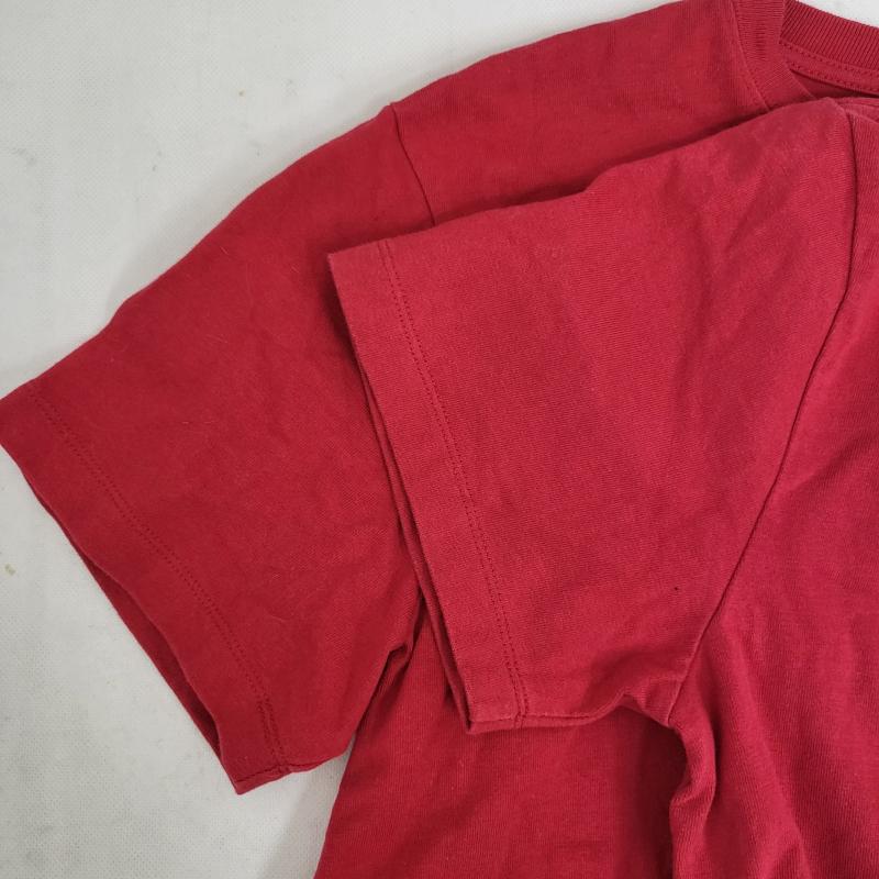 アヴィレックス AVIREX Tシャツ 半袖 コットン素材 赤 半袖 胸ポケット ワッペン L メンズ USED 古着 中古 50163825