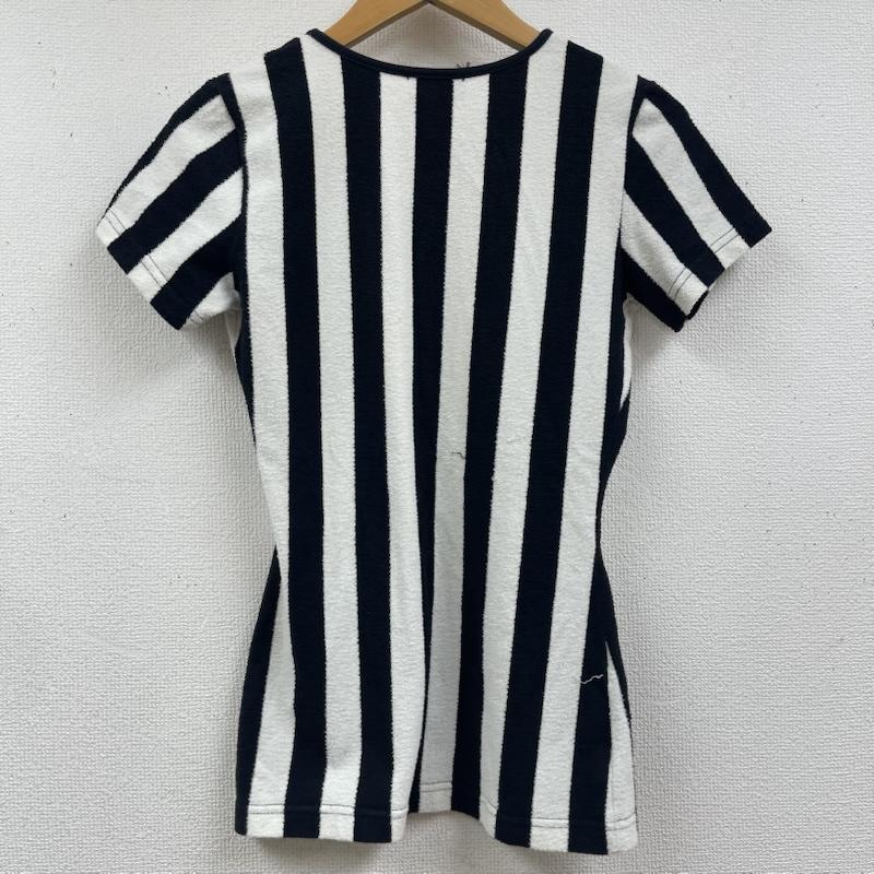 フェンディ FENDI Tシャツ 半袖 イタリア製 パイル生地 ペカン柄 ストライプ 半袖 Tシャツ カットソー 黒 / ブラック / black レディース USED 古着 中古 50163826