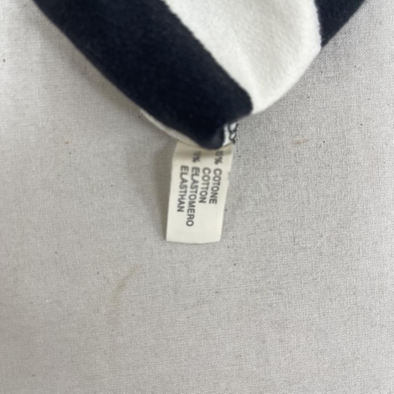 フェンディ FENDI Tシャツ 半袖 イタリア製 パイル生地 ペカン柄 ストライプ 半袖 Tシャツ カットソー 黒 / ブラック / black レディース USED 古着 中古 50163826